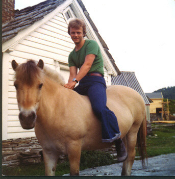 Viggo on horseback - 1976